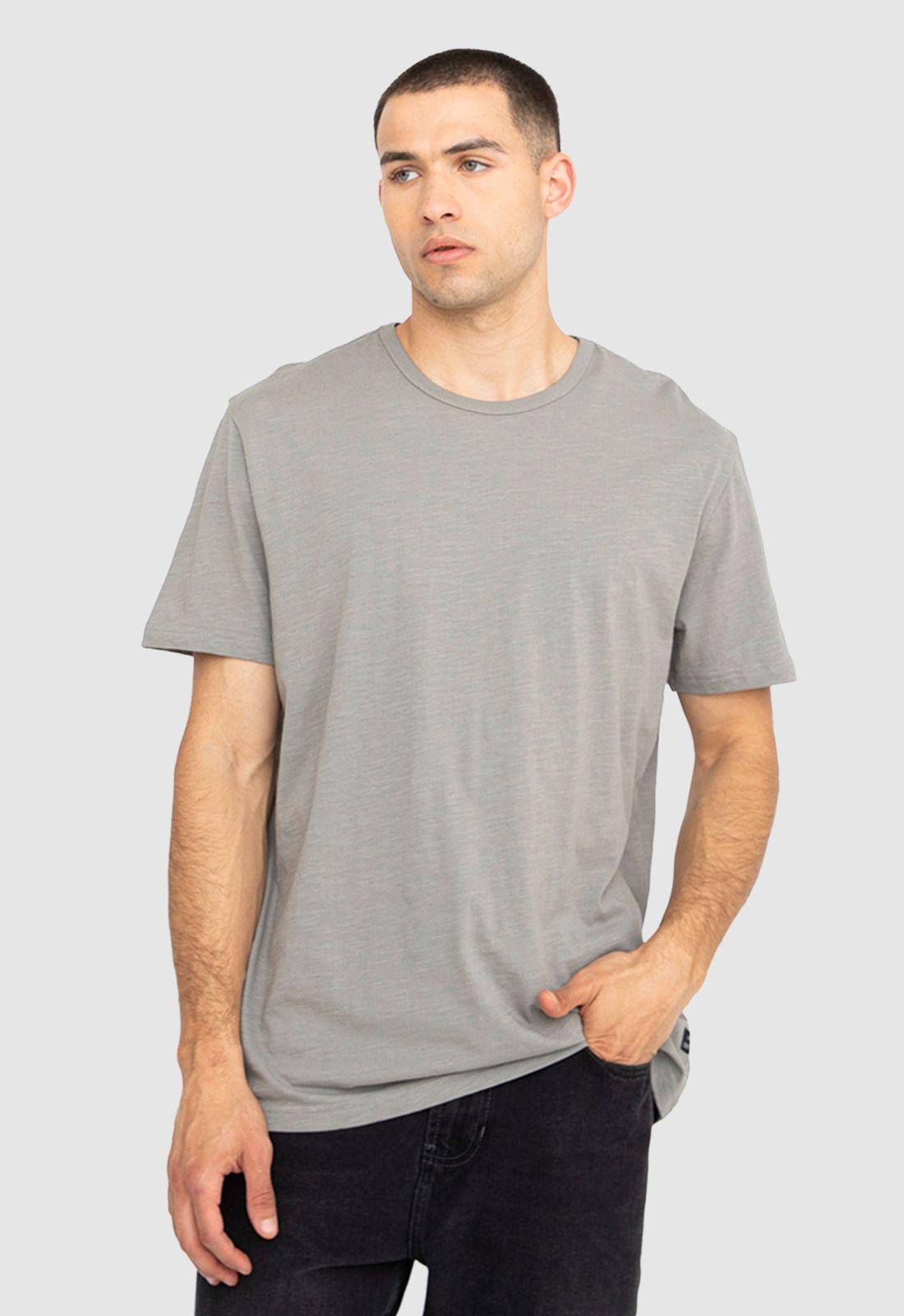 Polera Slub Cotton Gris Black Bubba-0