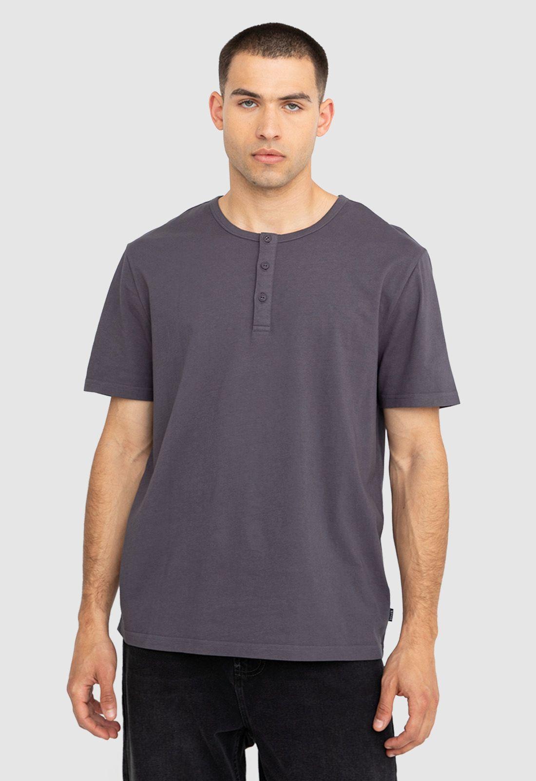 Polera Henley Stone Black Bubba-0