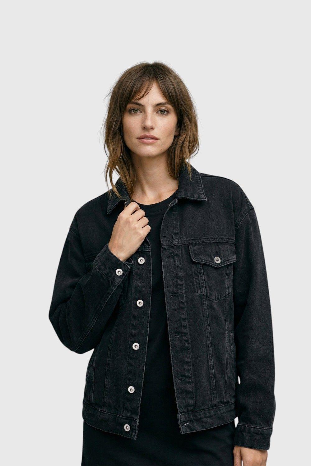 Chaqueta De Jeans Dark Unisex Black Bubba-7