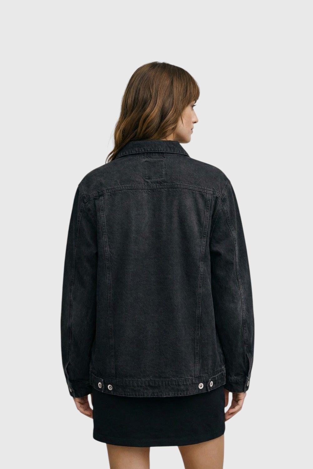 Chaqueta De Jeans Dark Unisex Black Bubba-8