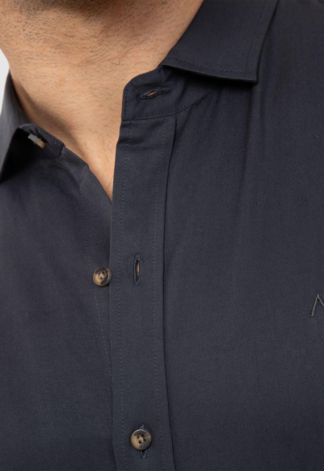 Camisa Soft Manga Larga Dark Grey Black Bubba-3