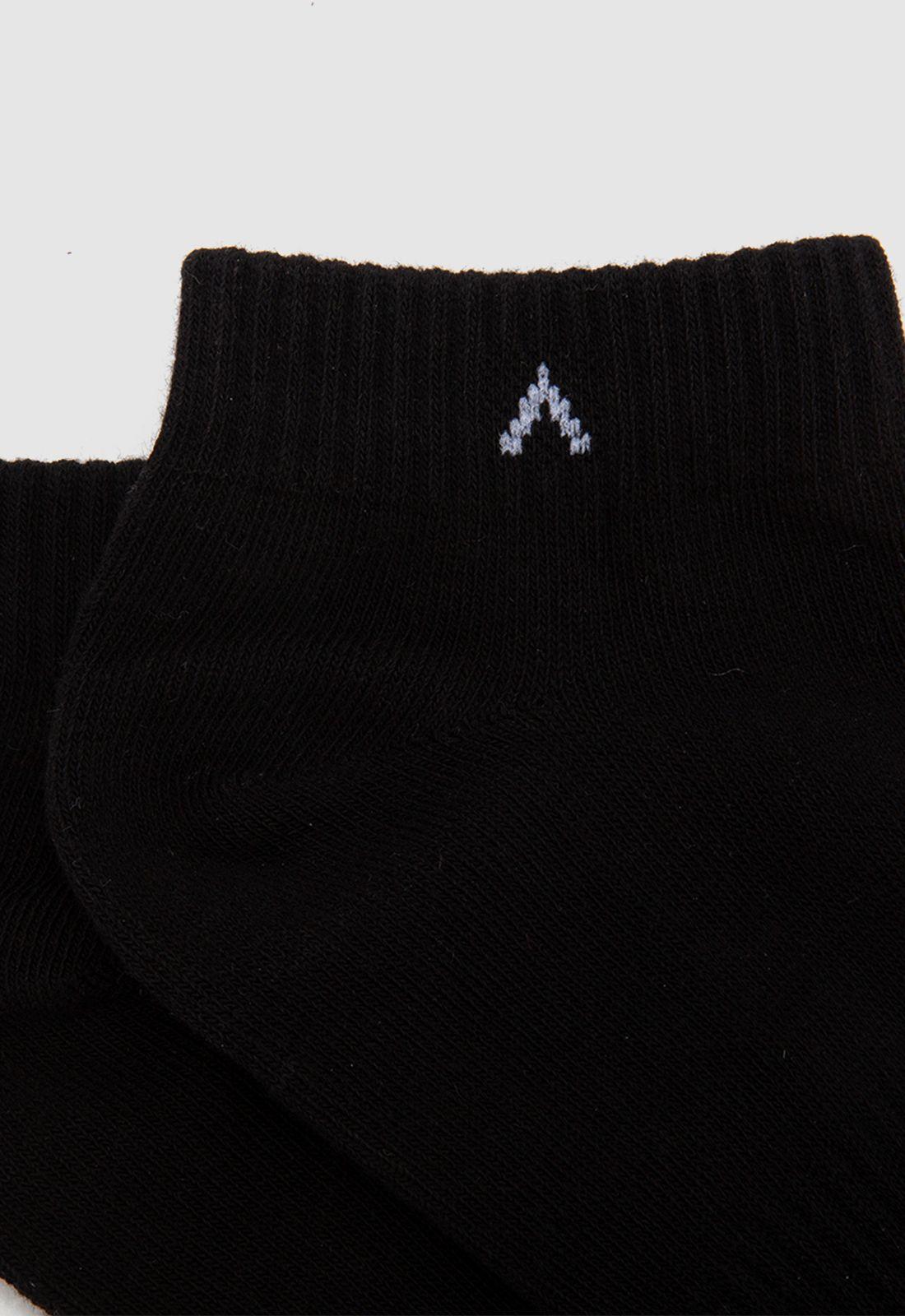 Calcetin Corto Blanco Black Bubba-2