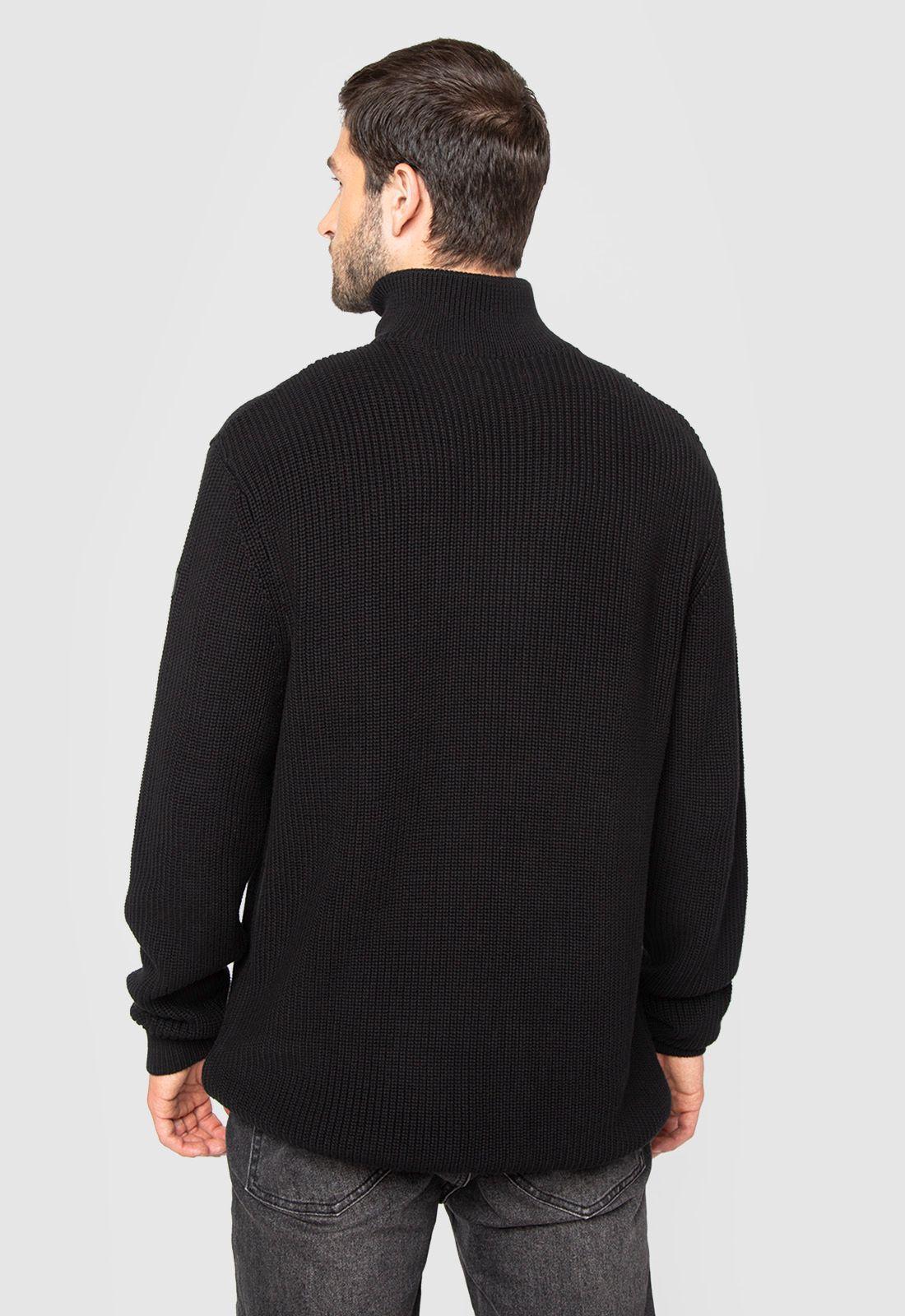 Chaleco Half Zipper Black Black Bubba-1