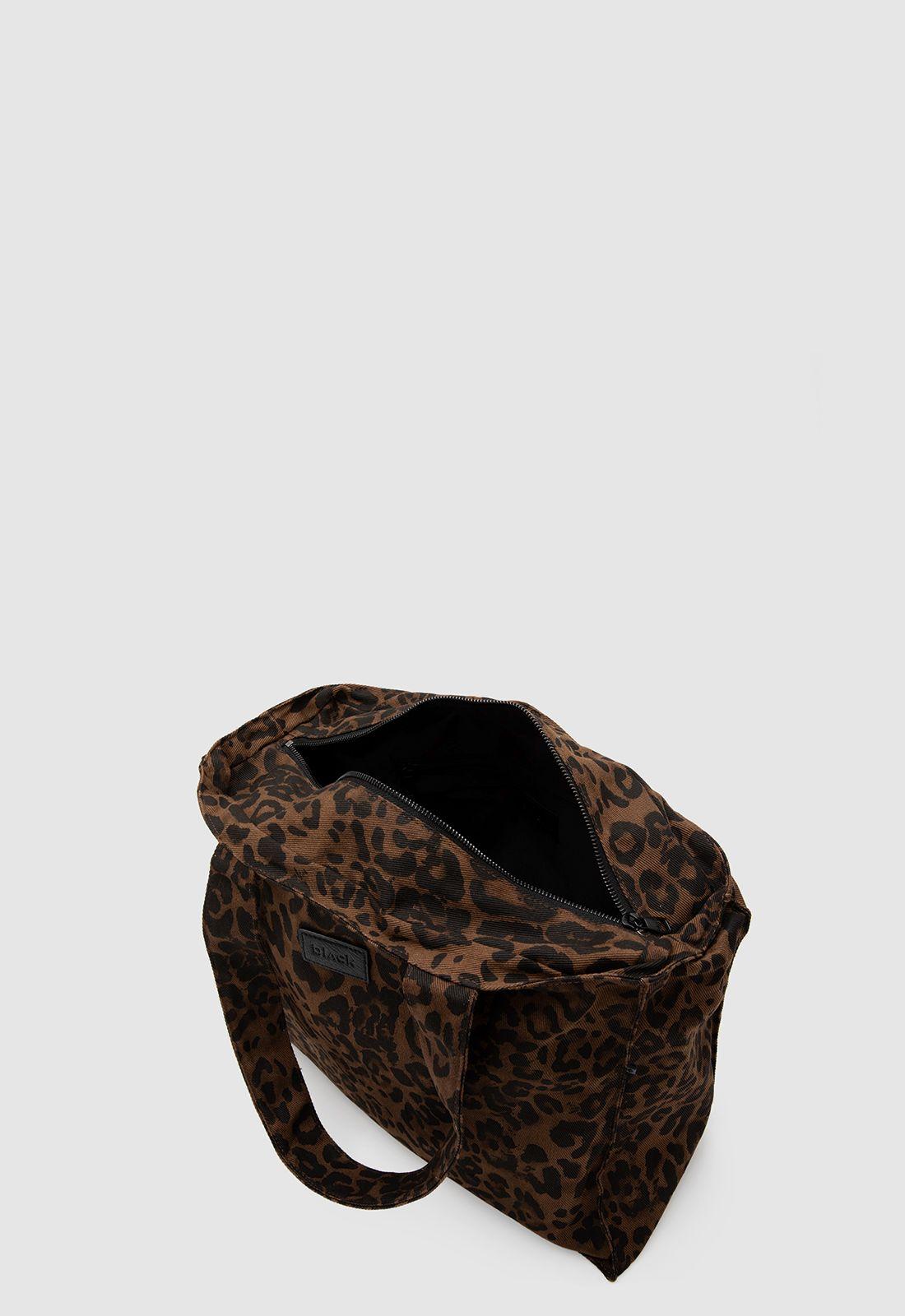 Tote Canvas Leo Black Bubba-3