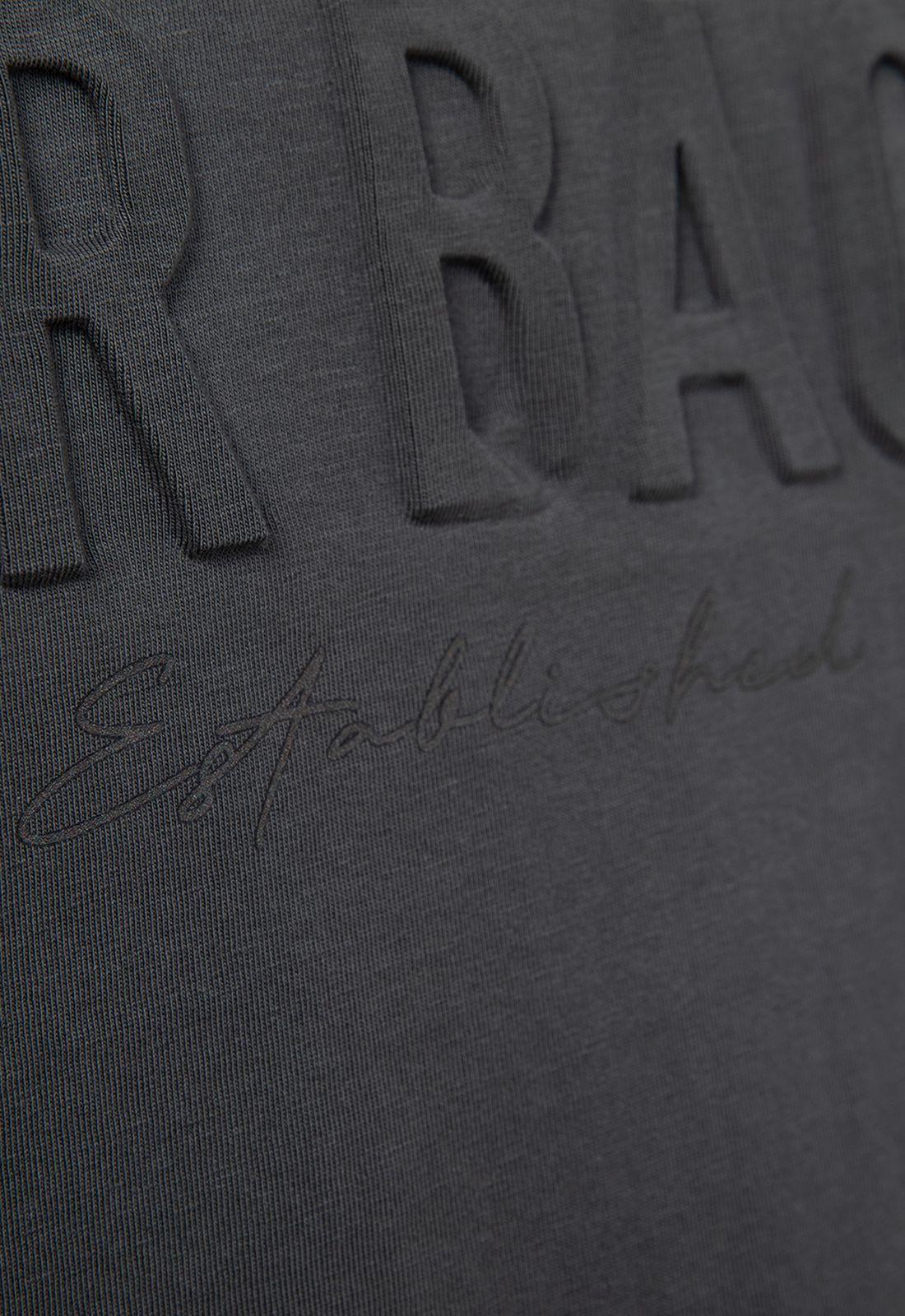 Polera Soho Statement Dark Grey Black Bubba-4
