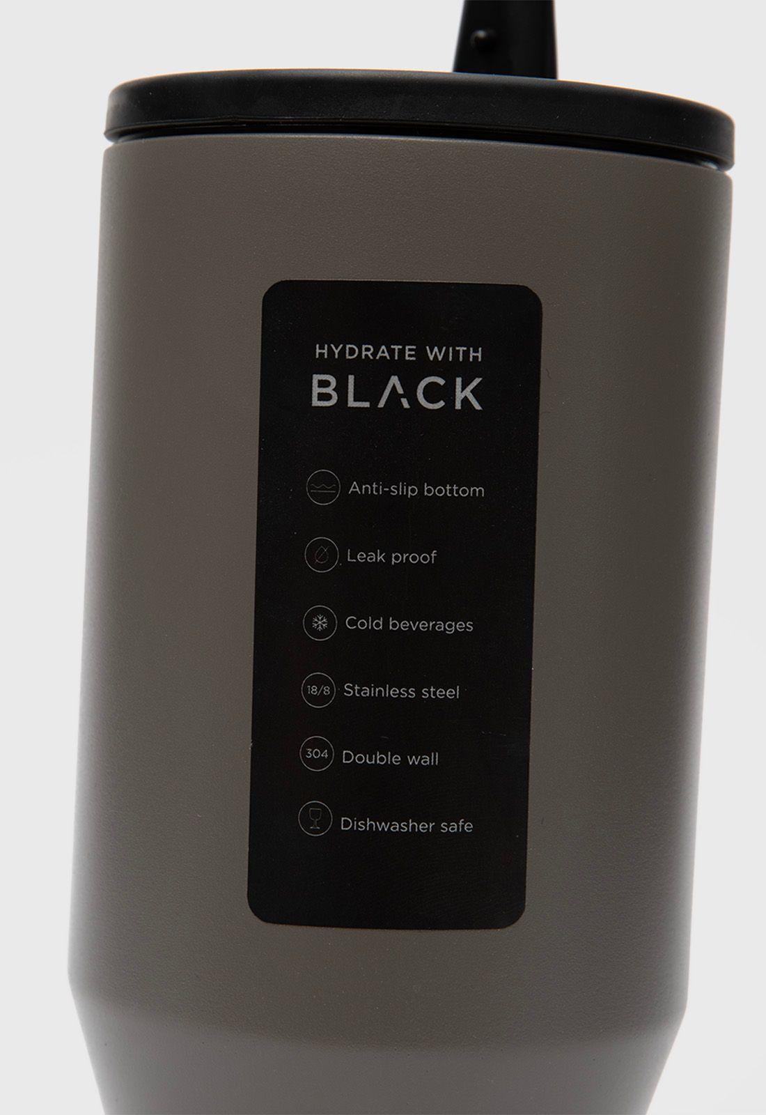 Straw Mug Smoke Black Bubba-7