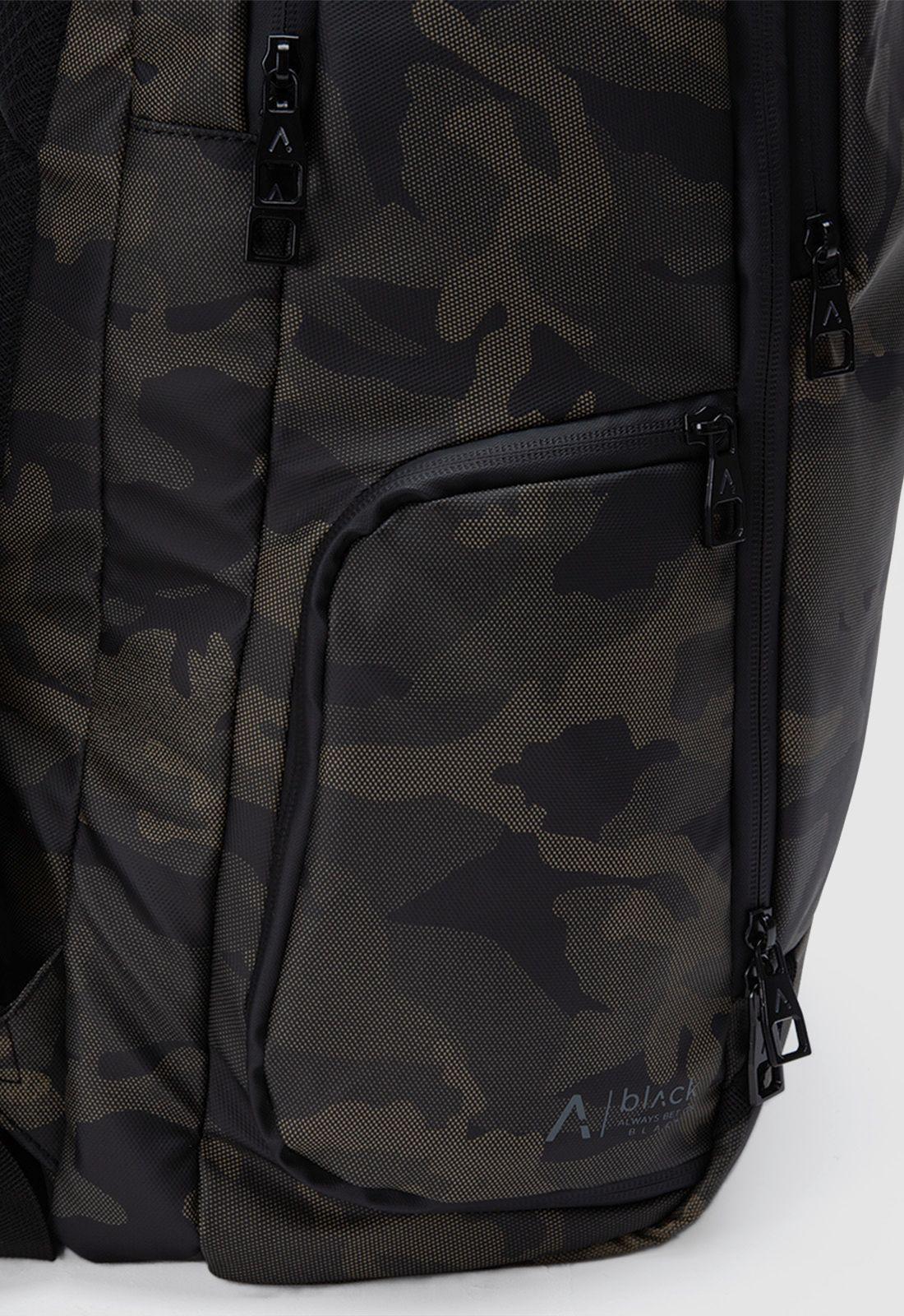 Mochila Travel Wolf Camo Black Bubba-4