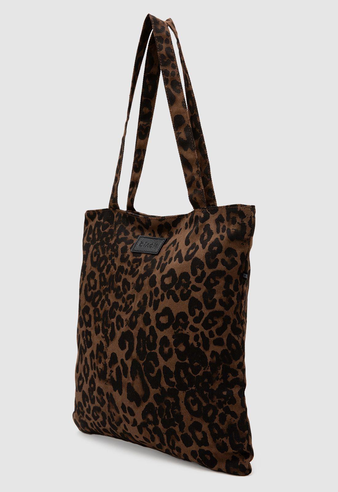 Tote Basic Canvas Leo Black Bubba-2