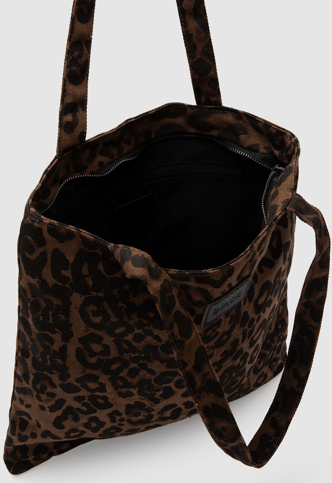 Tote Basic Canvas Leo Black Bubba-4
