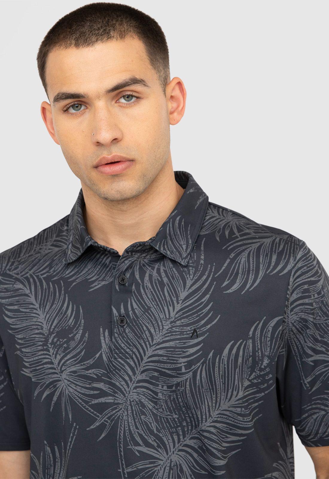 Polera Golf Dark Black Bubba-3