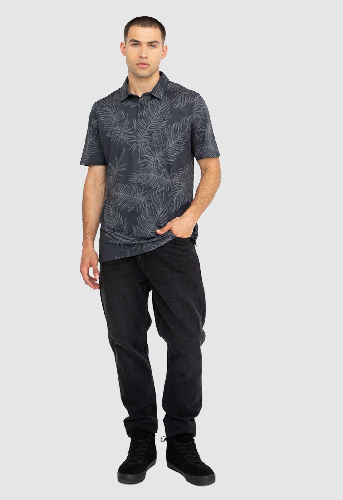 Polera Golf Dark Black Bubba-5