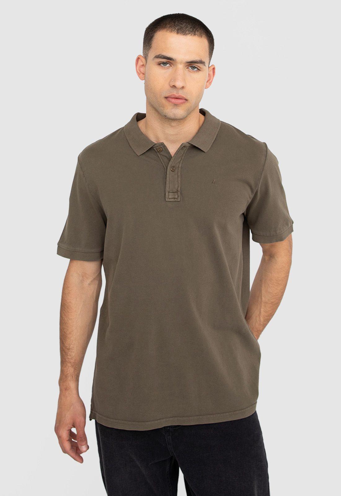 Polera Polo Pique Cafe Oscuro Black Bubba-0