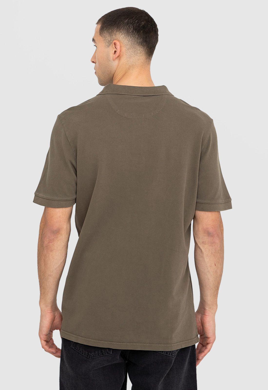 Polera Polo Pique Cafe Oscuro Black Bubba-1