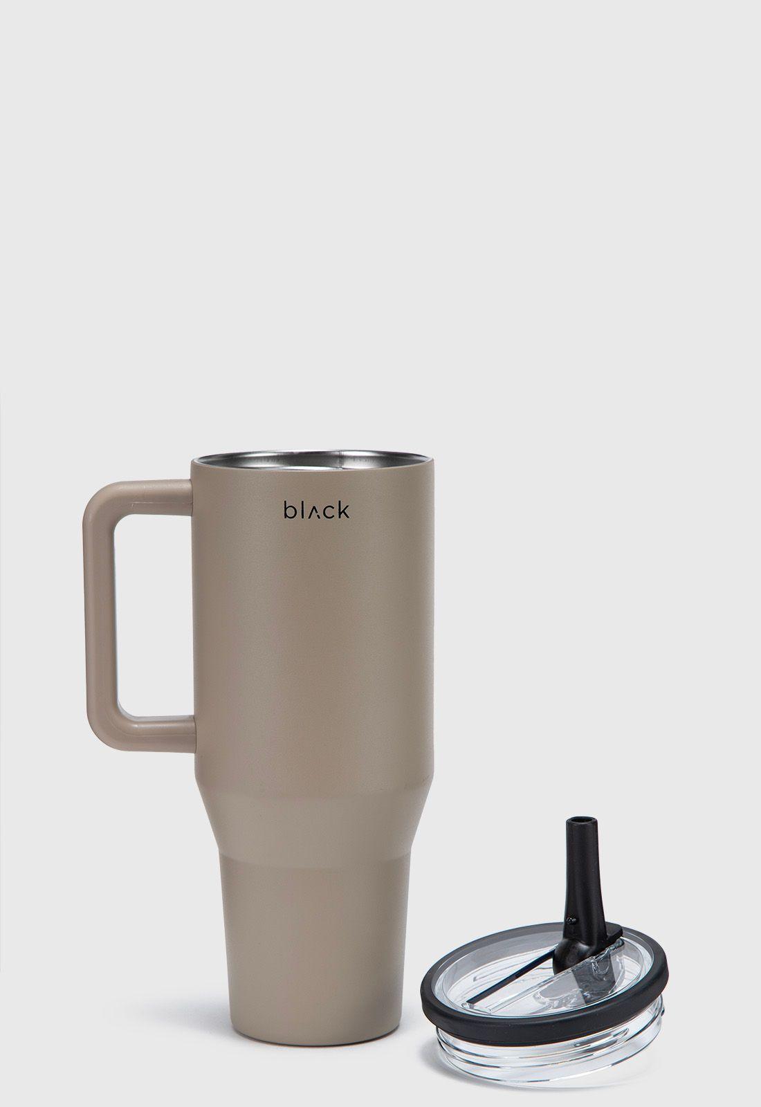 Straw Mug Sand Black Bubba-4