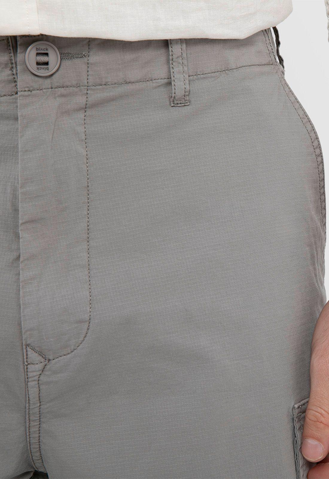 Short Cargo Ripstop Gris Black Bubba-2