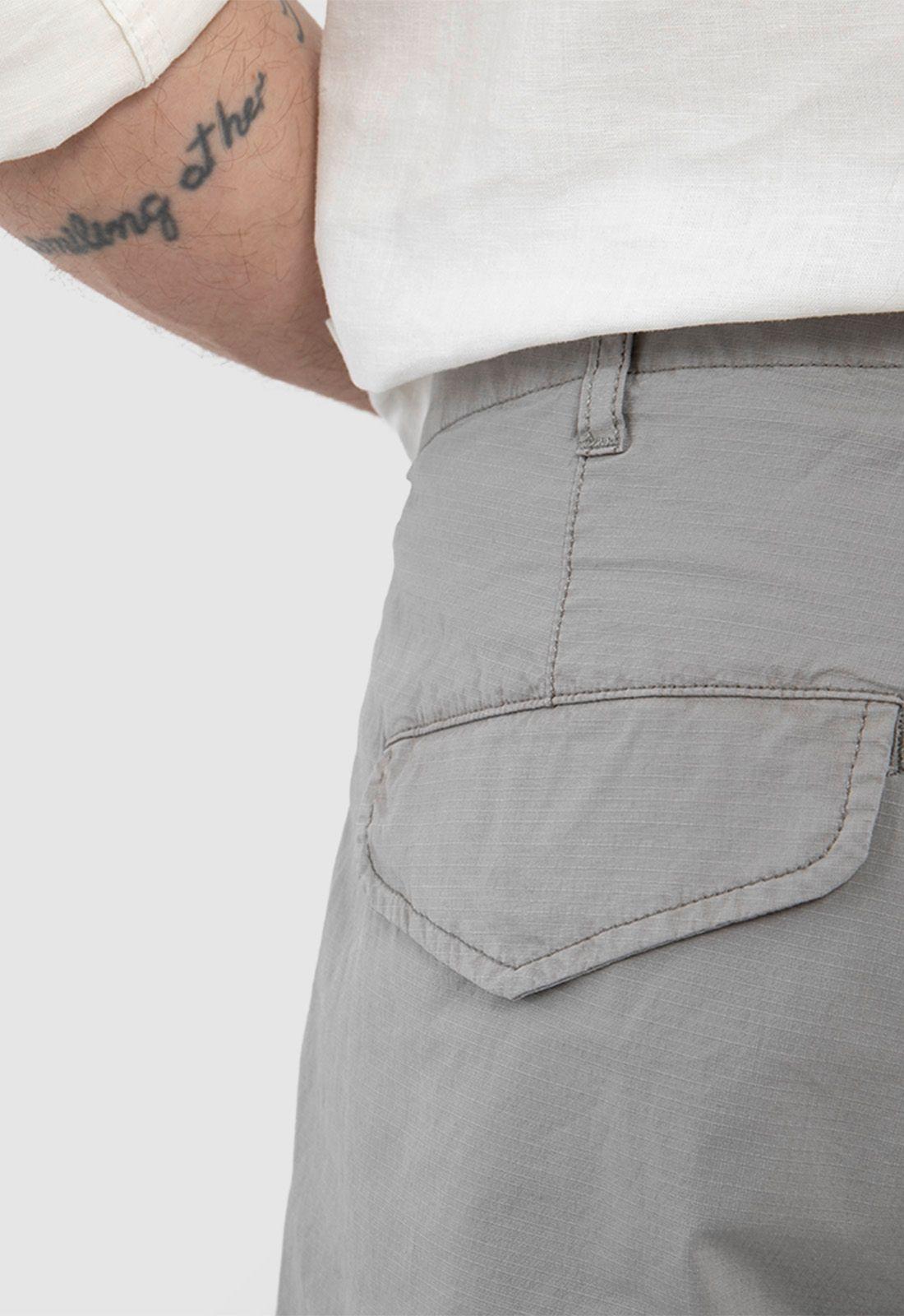 Short Cargo Ripstop Gris Black Bubba-4