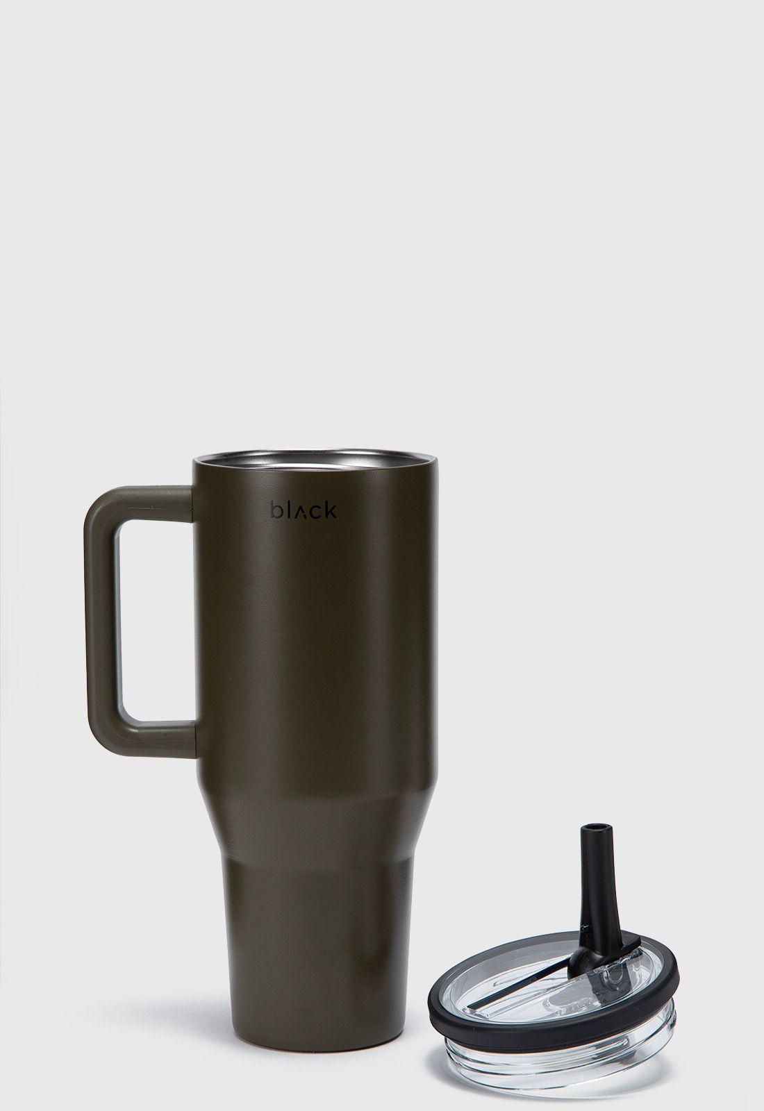 Straw Mug Moss Black Bubba-2