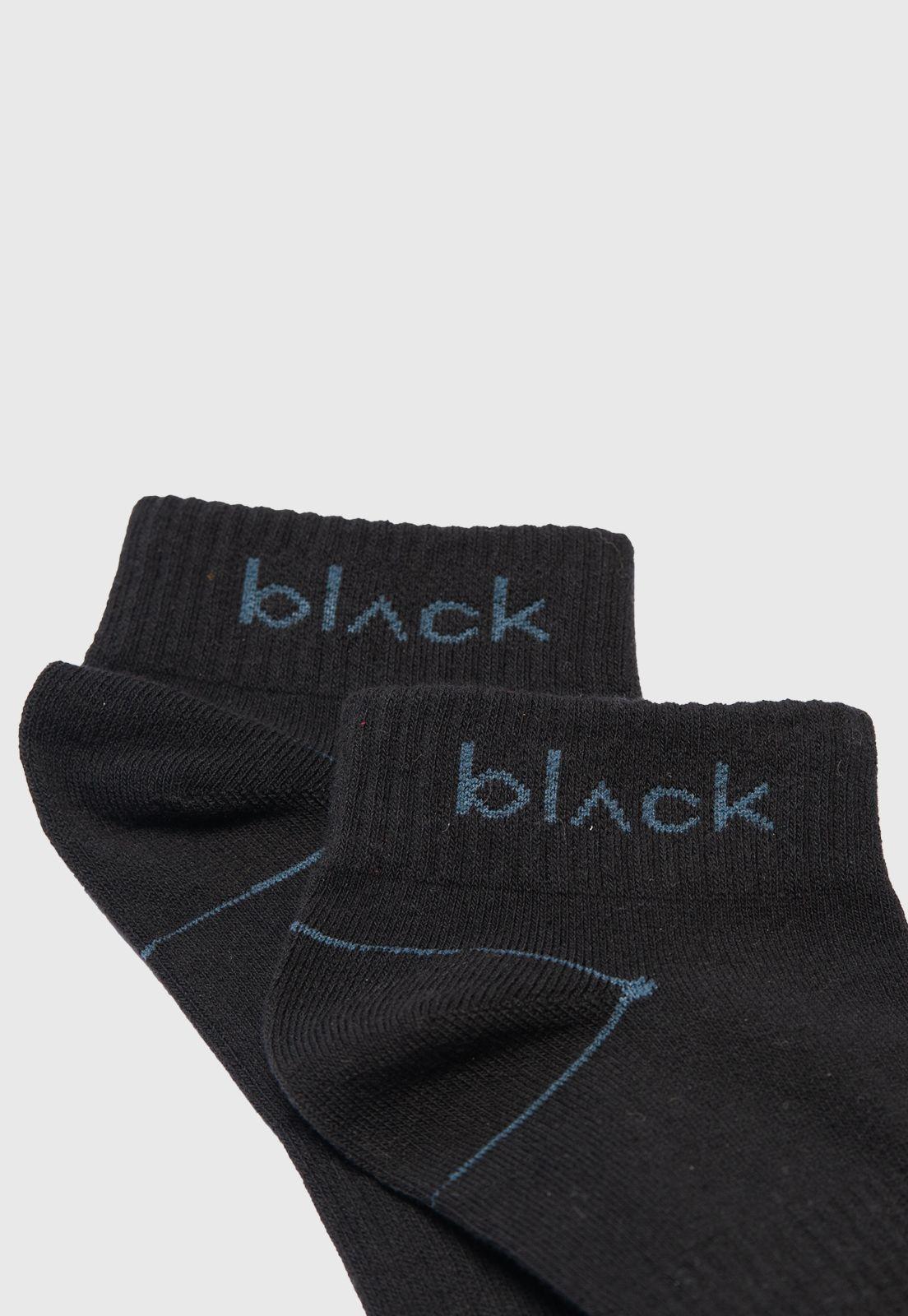 Short Socks Line Stretch Blue Black Bubba-2