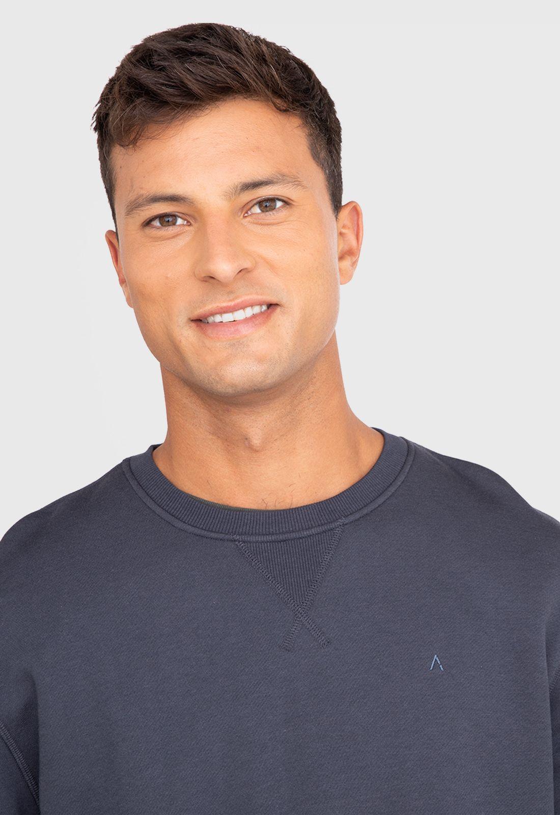 Poleron Crewneck Stone Black Bubba-3