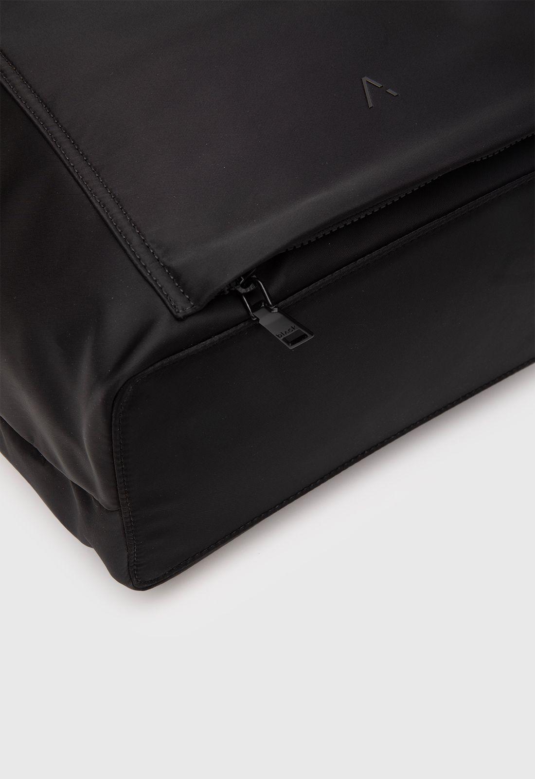 Bolso Tote Boston Black Black Bubba-5