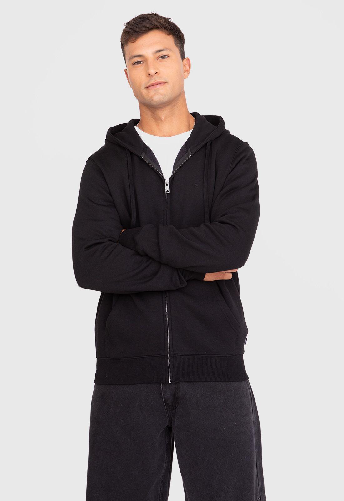 Poleron Zipper Black Black Bubba-0