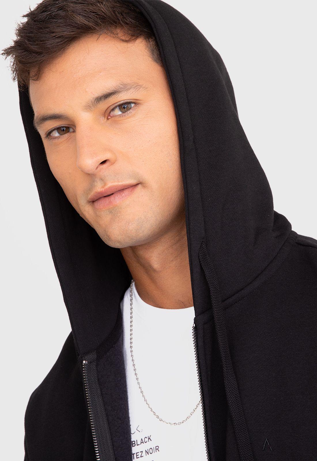 Poleron Zipper Black Black Bubba-2