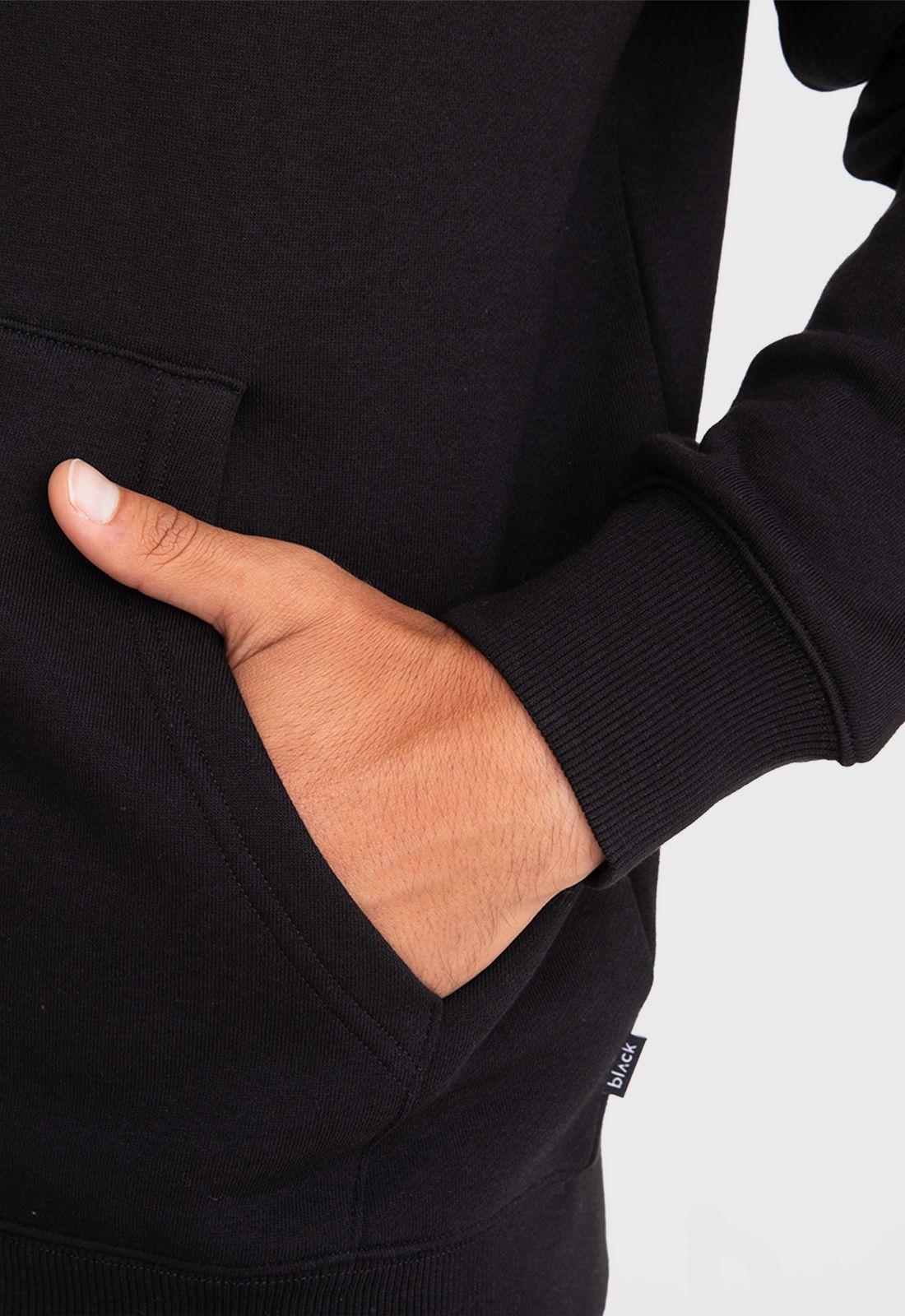 Poleron Zipper Black Black Bubba-5