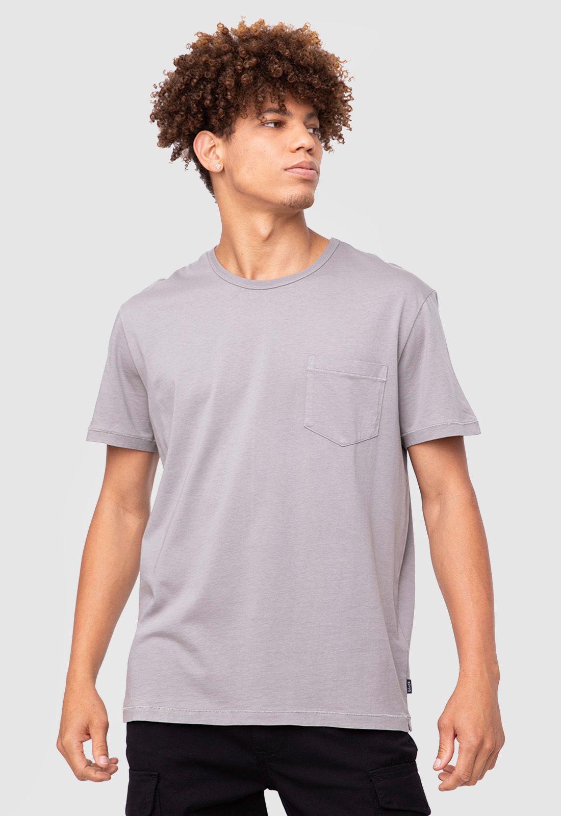 Organic Cotton  Tee Grey  Black Bubba-0