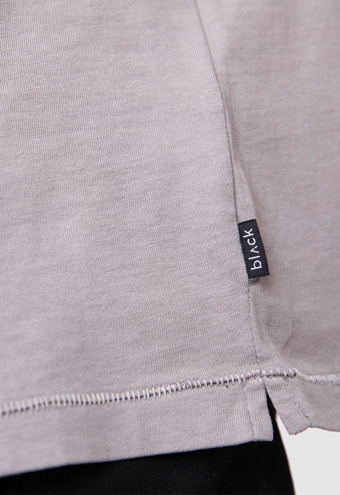 Organic Cotton  Tee Grey  Black Bubba-4