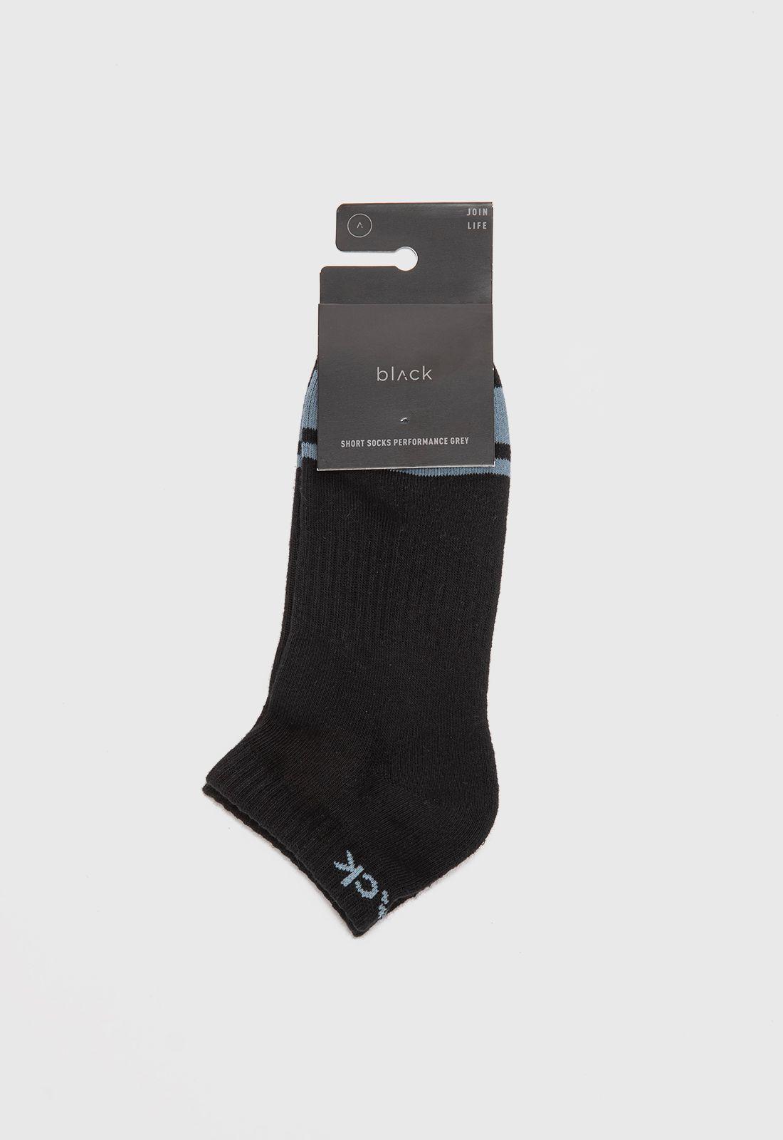 Calcetin Corto Performance Gris Claro Black Bubba-2