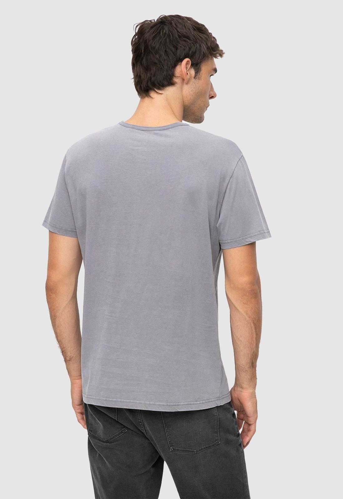 Polera Garment Dye Light Grey Black Bubba-2