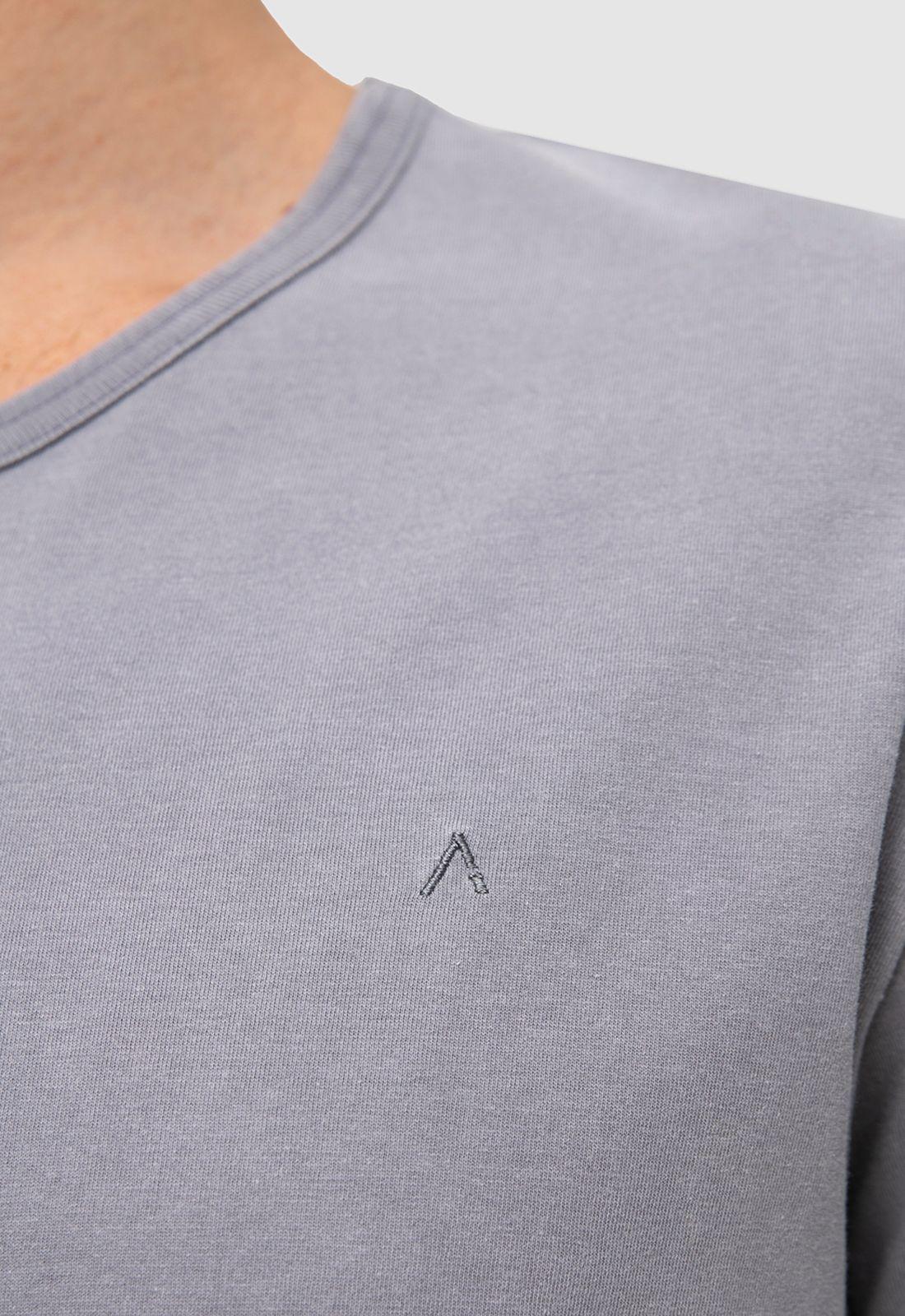 Polera Garment Dye Light Grey Black Bubba-3