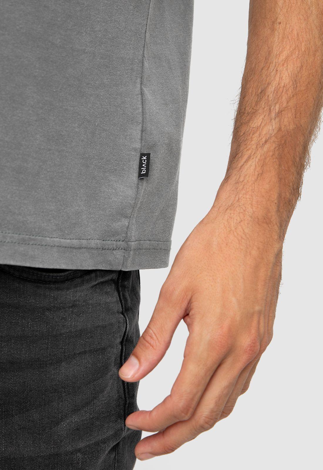 Polera Garment Dye Green Black Bubba-3