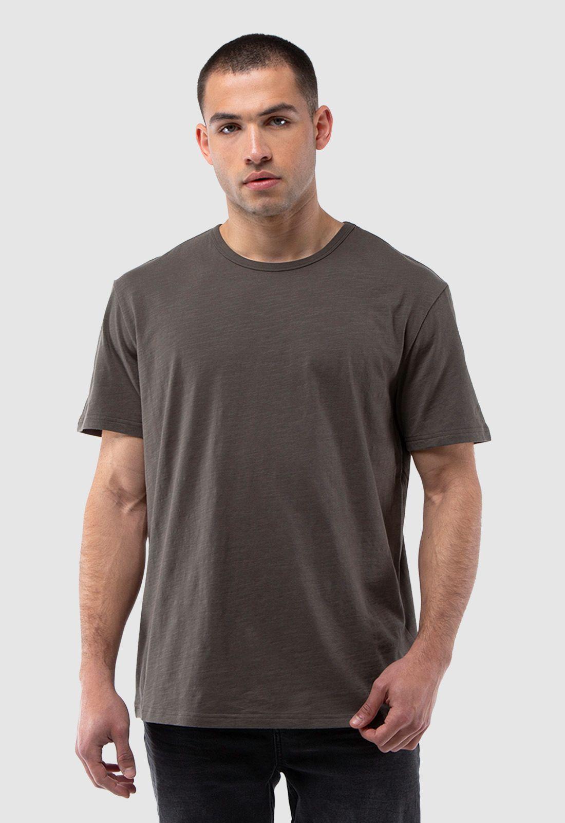 Polera Slub Cotton Militar Black Bubba-1