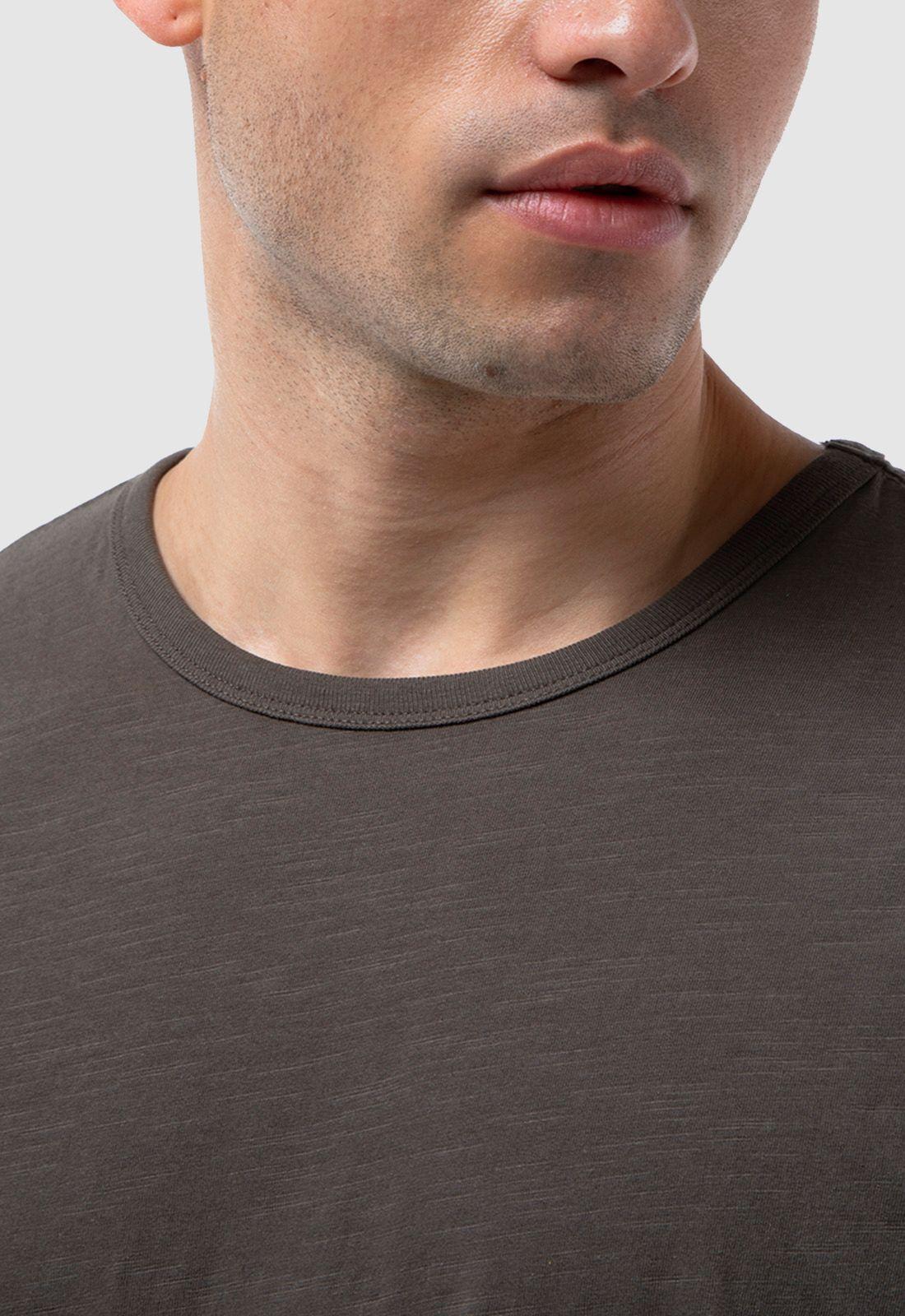 Polera Slub Cotton Militar Black Bubba-4