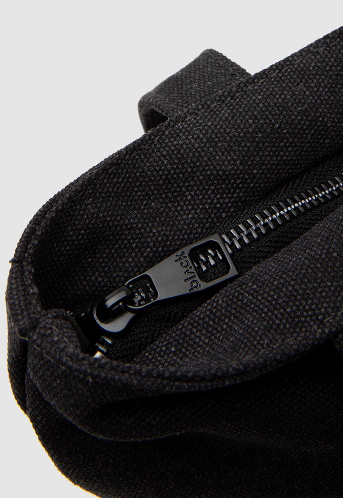 Tote Basic Canvas Grey Black Bubba-4