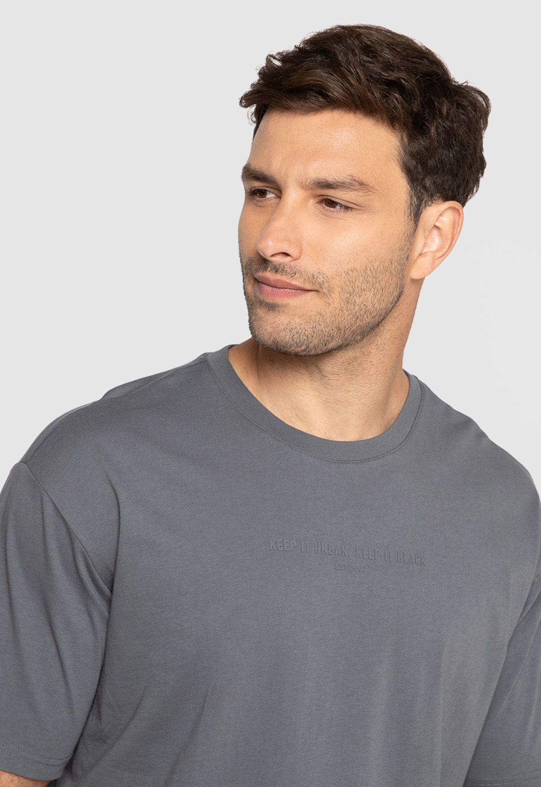 Polera Brooklyn Gris Oscuro Black Bubba-2
