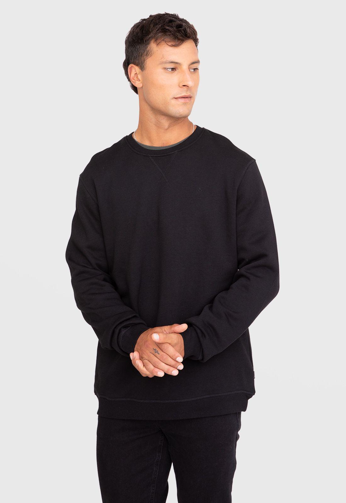 Poleron Crewneck Black Black Bubba-0