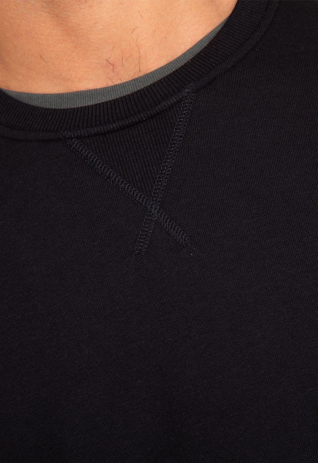 Poleron Crewneck Black Black Bubba-3