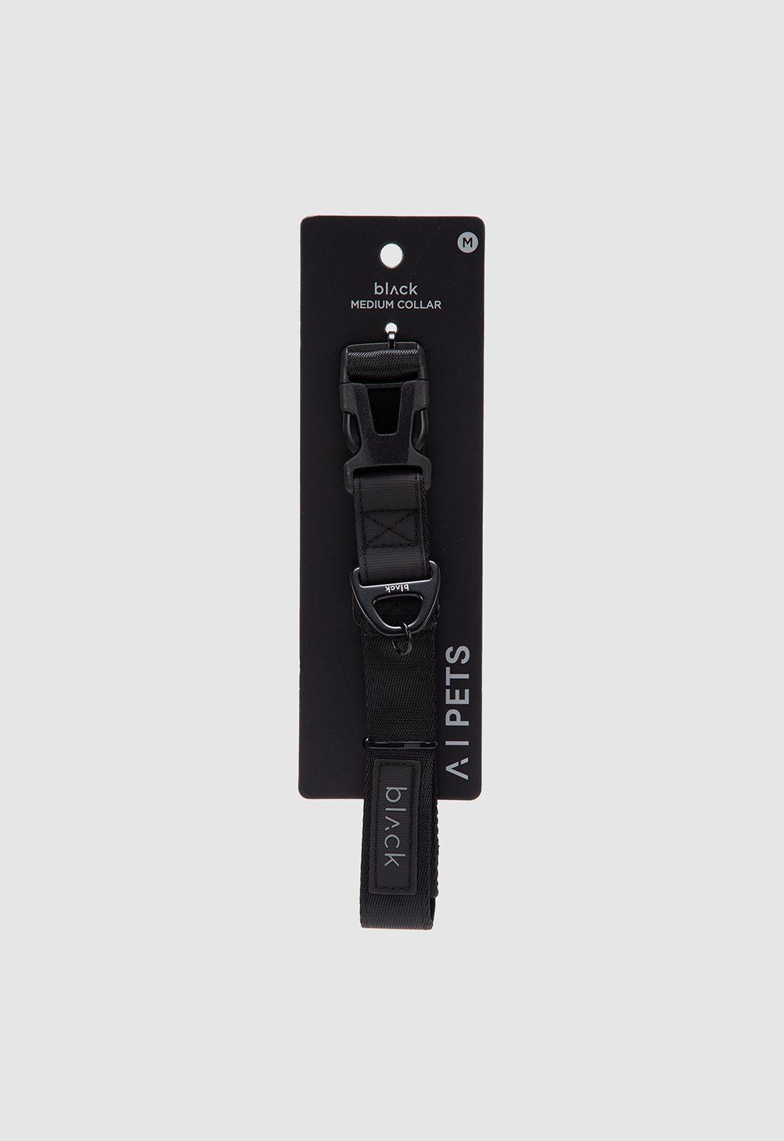 Collar Pets Collection Black Medium Black Bubba-3