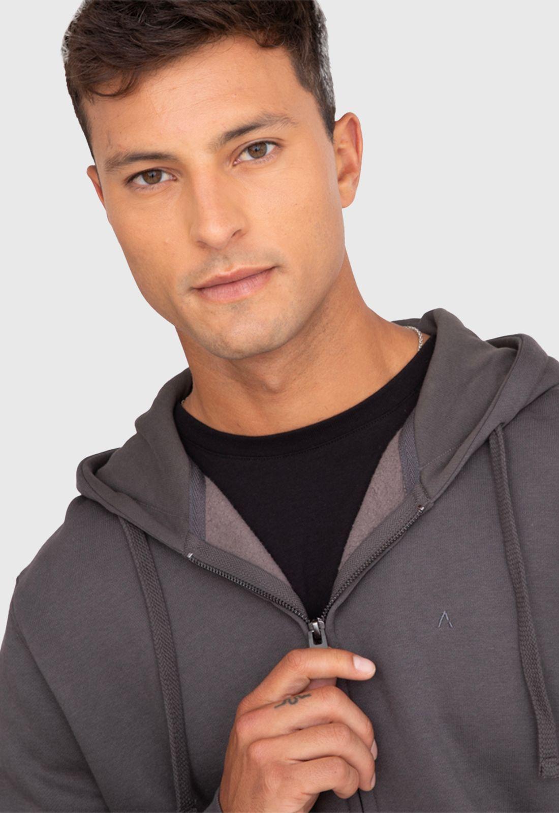 Poleron Zipper Moka Black Bubba-2