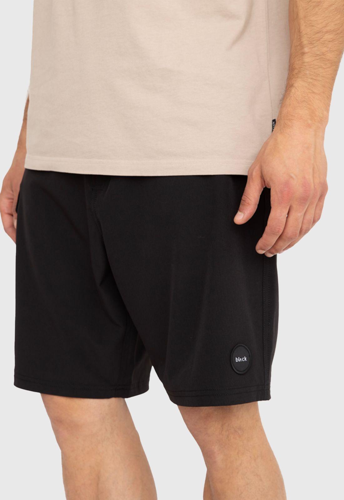 Traje De Baño Boardshort Negro Black Bubba-0