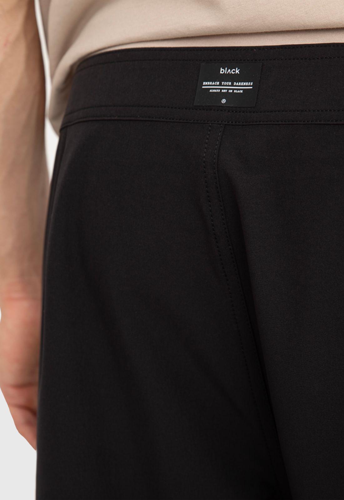 Traje De Baño Boardshort Negro Black Bubba-6