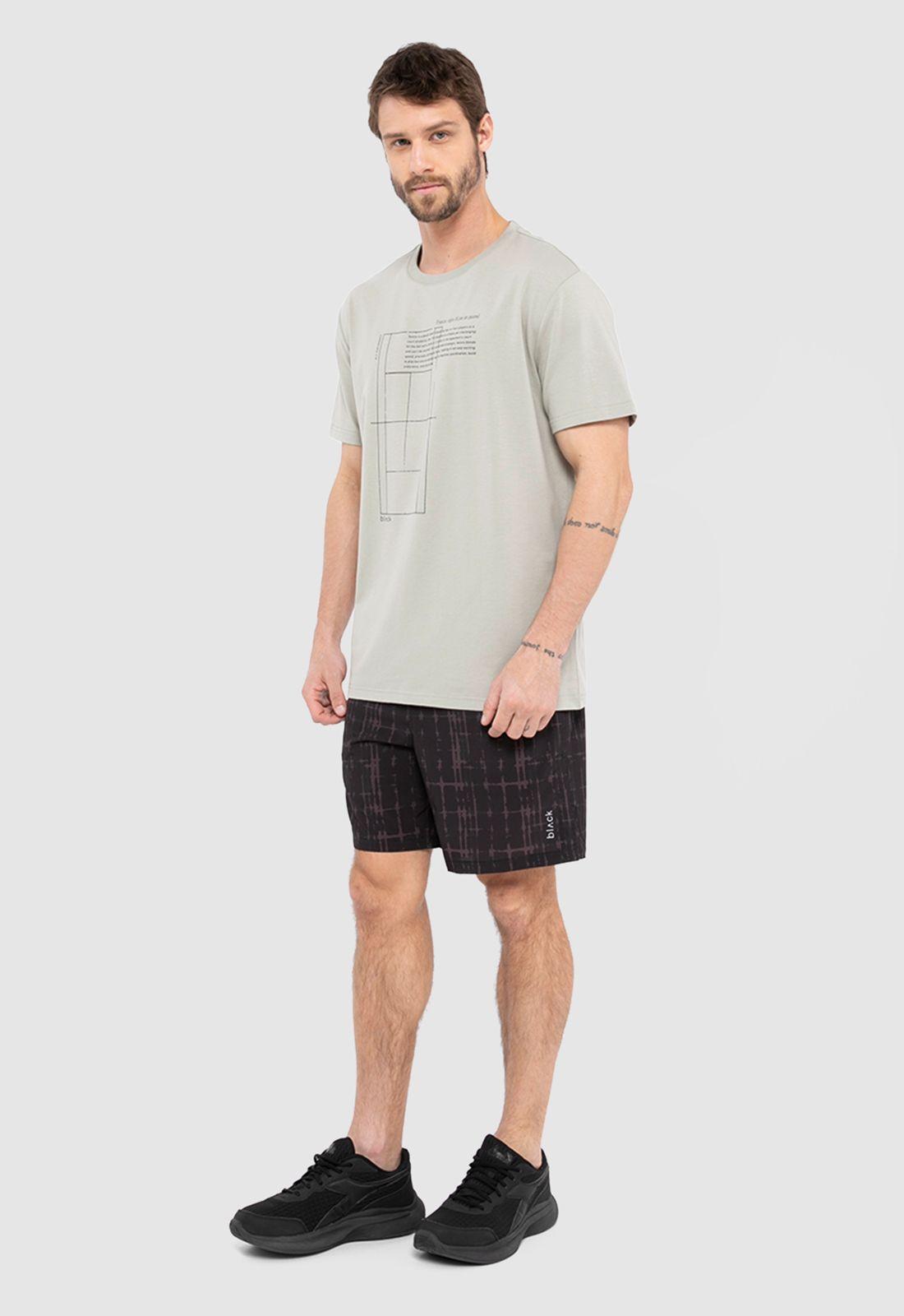 Polera Court Performance Beige Black Bubba-5