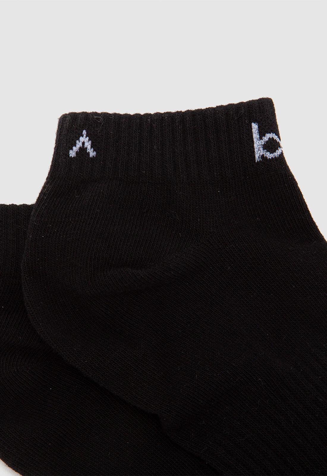 Calcetin Corto Logo Black Bubba-2