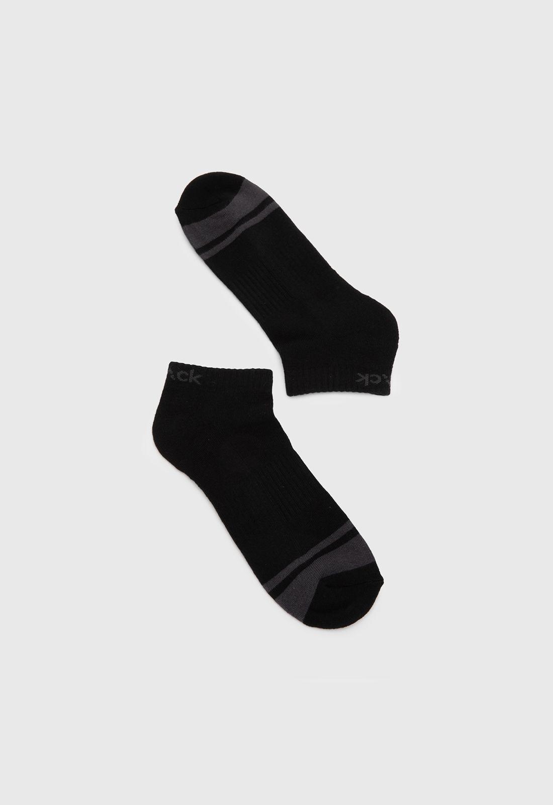 Calcetin Corto Performance Gris Oscuro Black Bubba-2