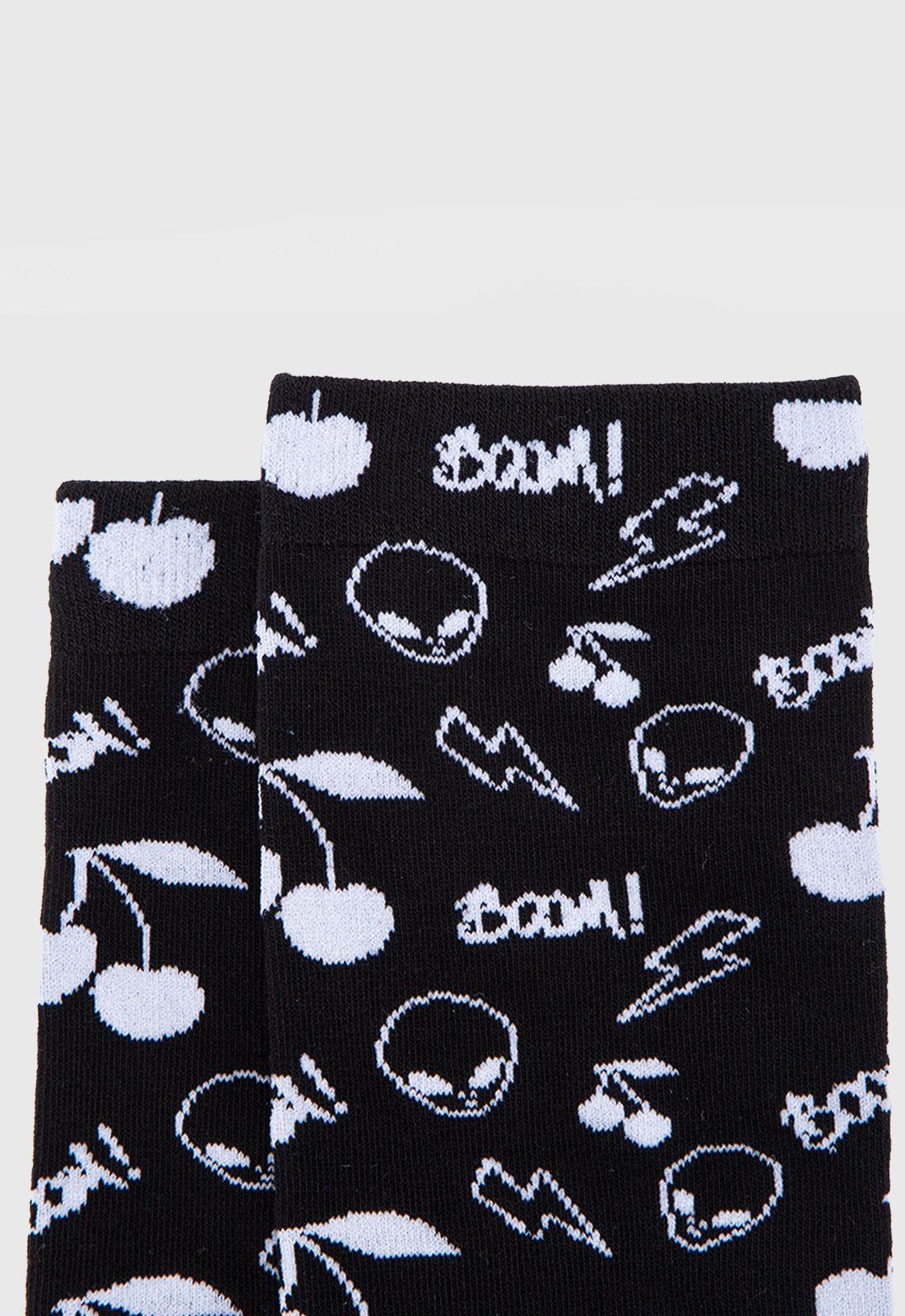 Set Calcetin Kiss Black Bubba-3