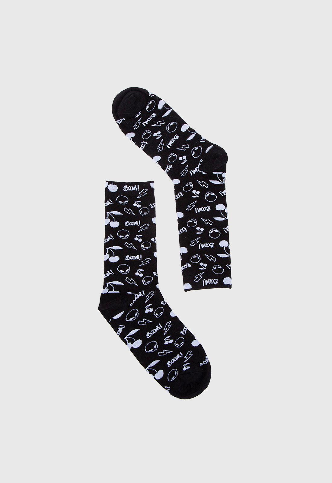 Set Calcetin Kiss Black Bubba-4