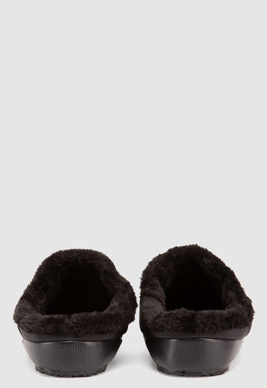 Pantuflas Solid Black Black Bubba-4
