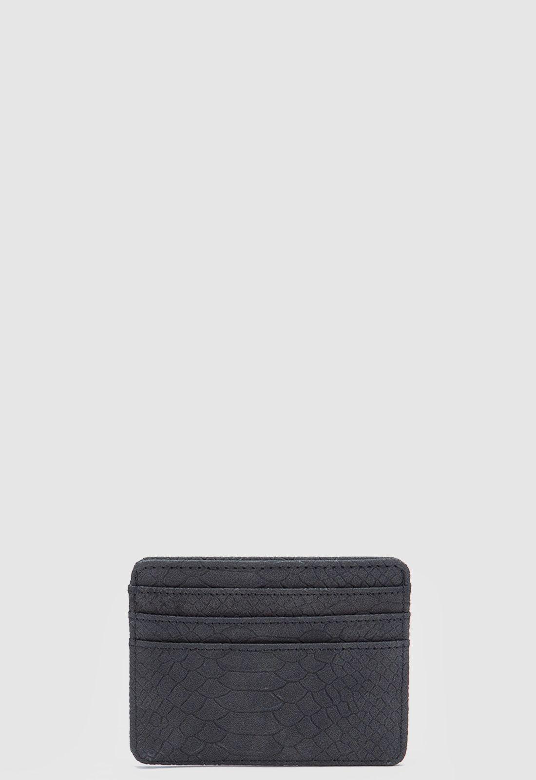 Tarjetero Snake Black Black Bubba-2